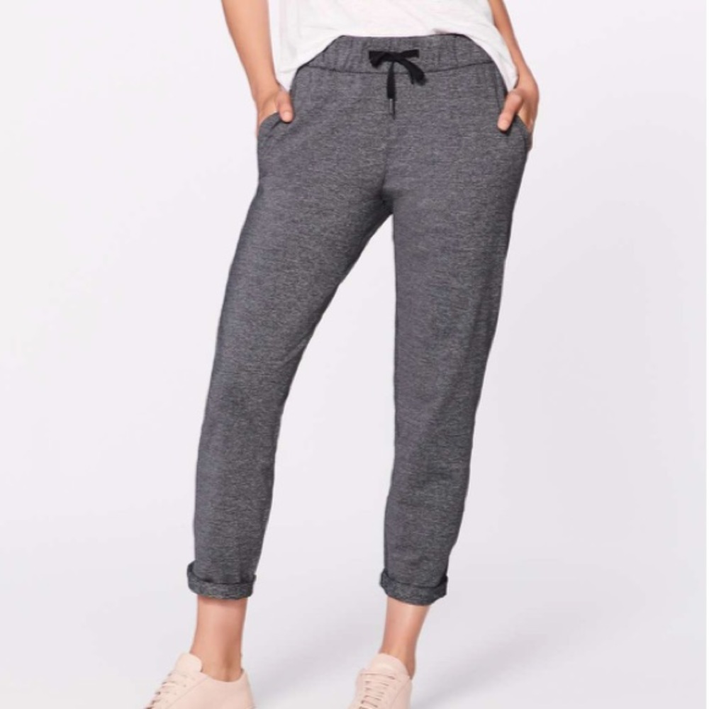 lululemon On The Fly Pant *28” - Heathered Black, 2, Full-On® Luxtreme